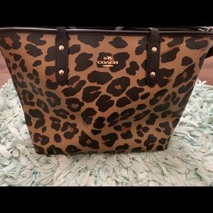 Leopard Coach Purse